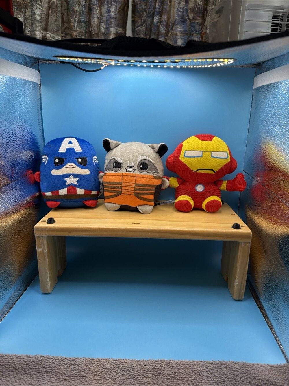Marvel/ Mattel Captain America , Iron Man &Cuutopia Raccoon